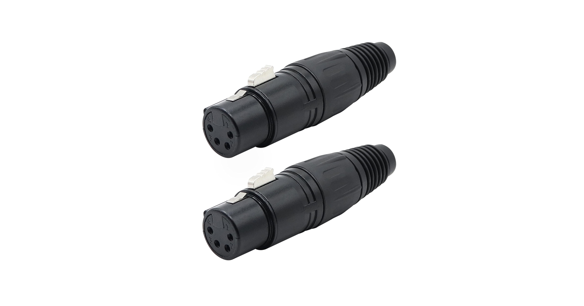 Amazon.co.jp: Kallaudo 4ピンXLRケーブルコネクタ XLR 4